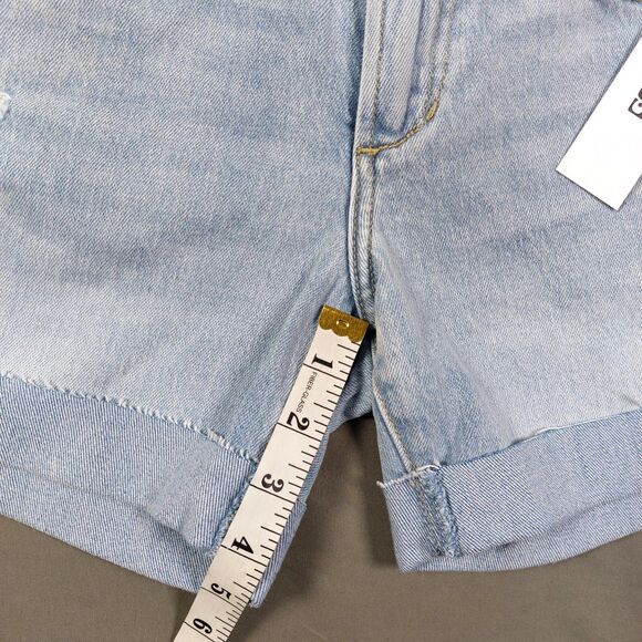 Joes Jean Shorts Womens Sz 24 Denim The 5" Short Stand Tall Frayed Cuff Modest - Picture 4 of 10